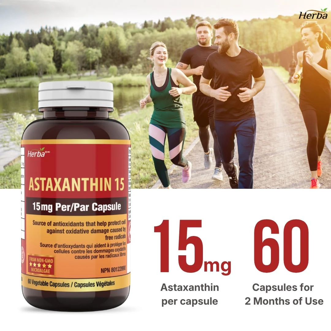 Astaxanthin Supplement 15mg – 60 Vegetable Capsules | Made in Canada - Image 4