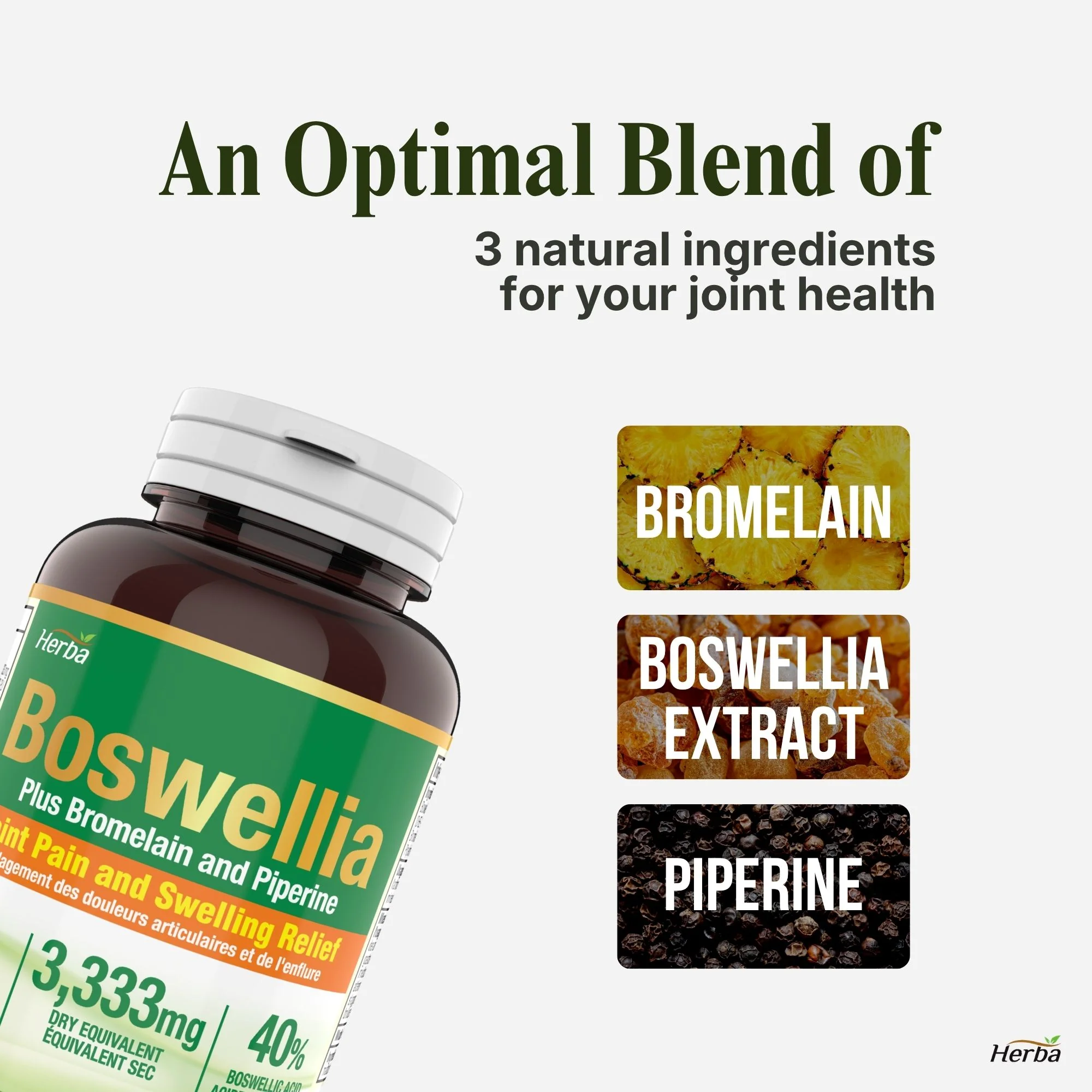 Boswellia Serrata Capsules with Bromelain Supplement - 120 Capsules - Image 5