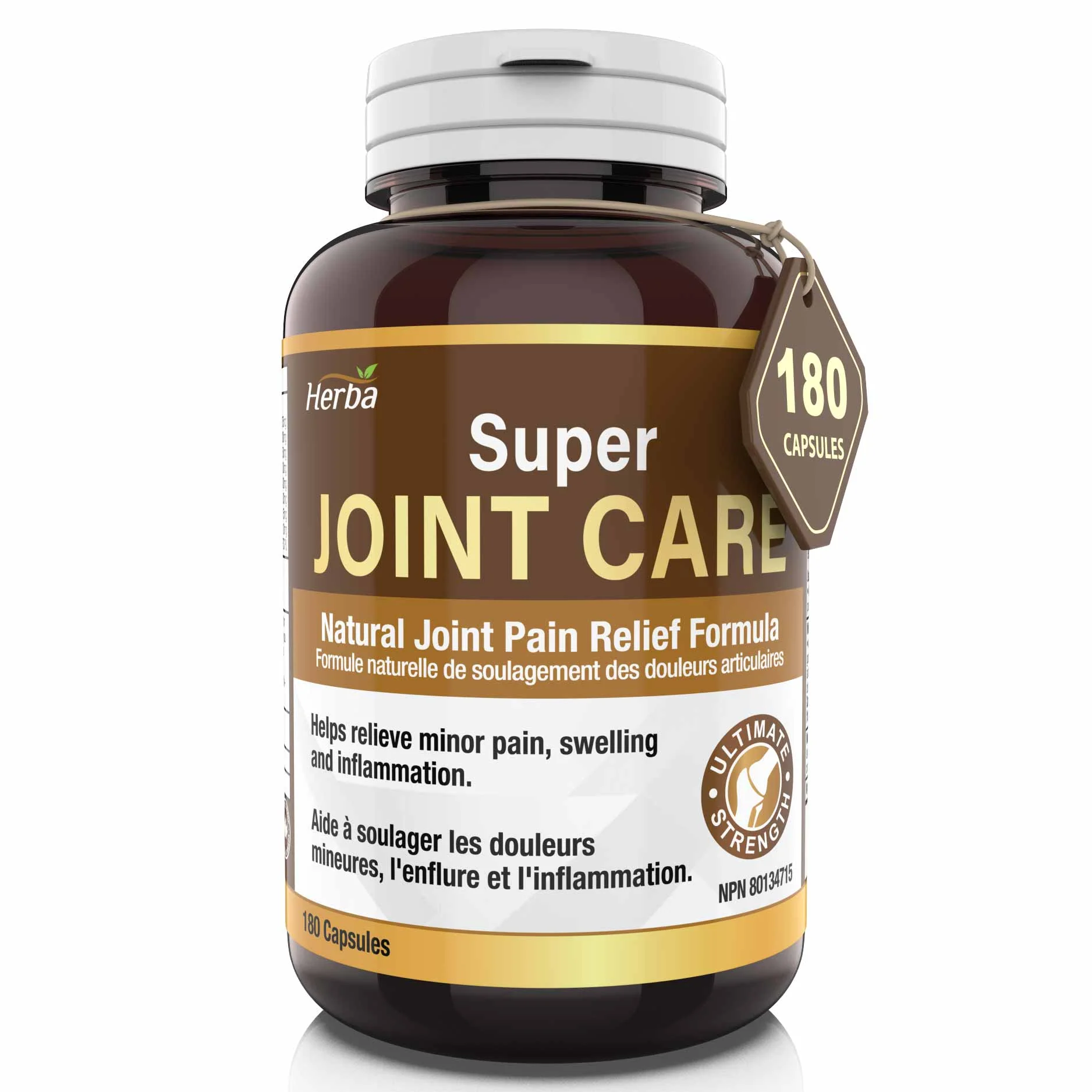 Joint Care Supplement with Glucosamine Chondroitin MSM Capsules – 180 Capsules