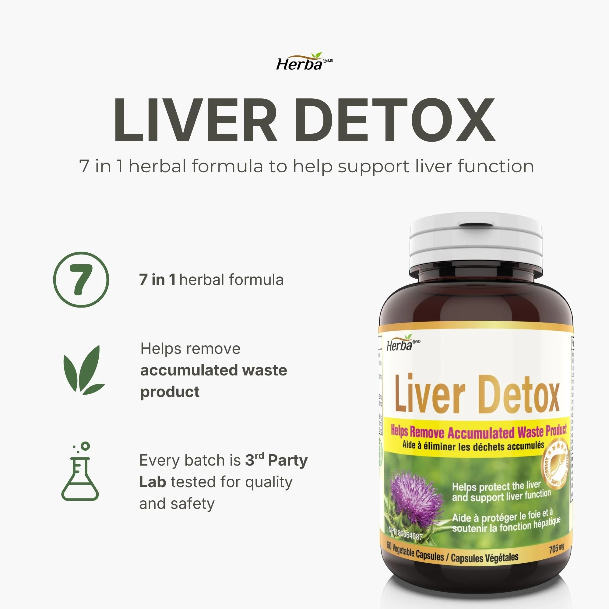 Liver Detox Supplement - 60 Capsules | Liver Health Formula with Milk Thistle and 6 Other Ingredients - Image 4