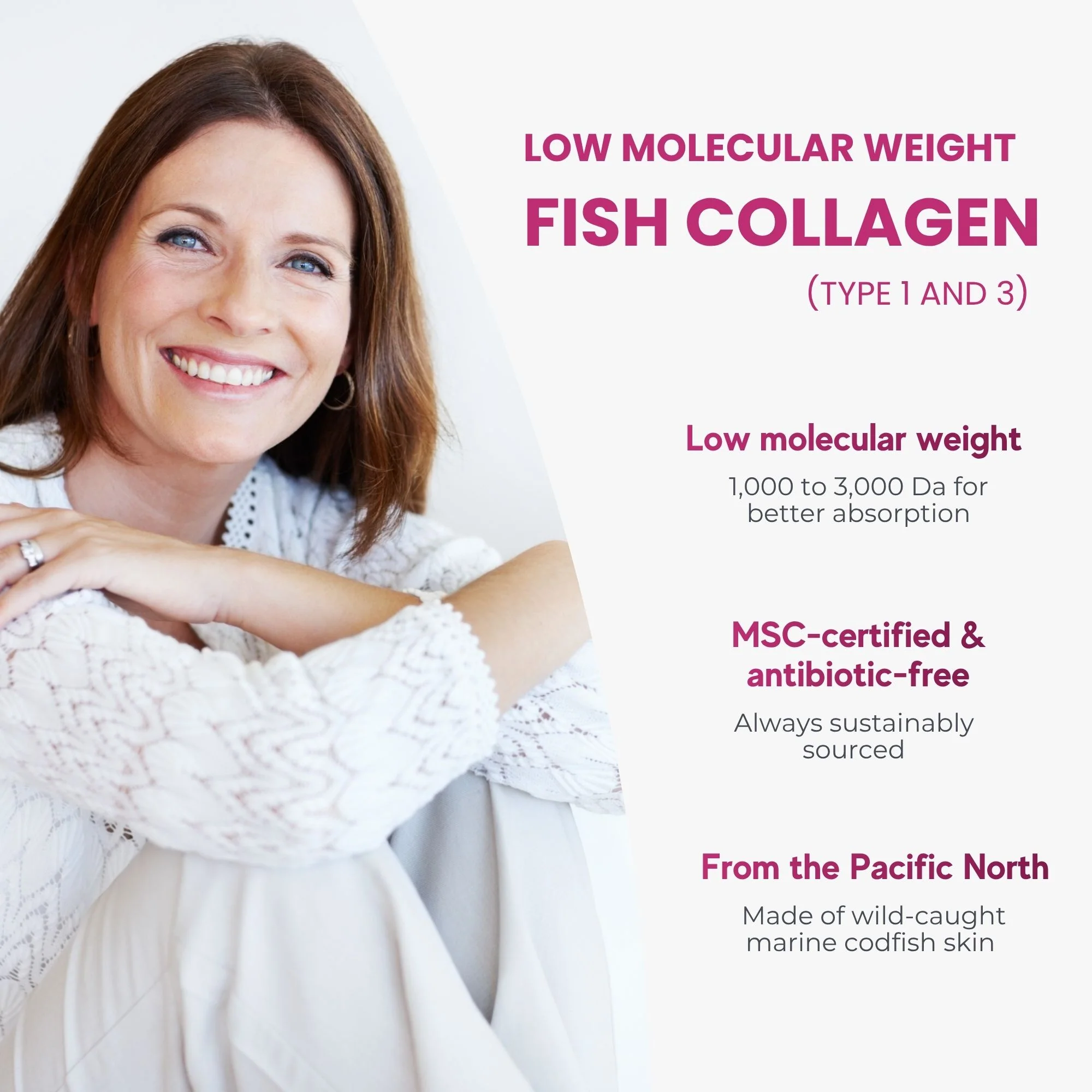 Marine Collagen Powder with Hyaluronic Acid, Silica, and Vitamin C – 305g | Made in Canada - Image 6