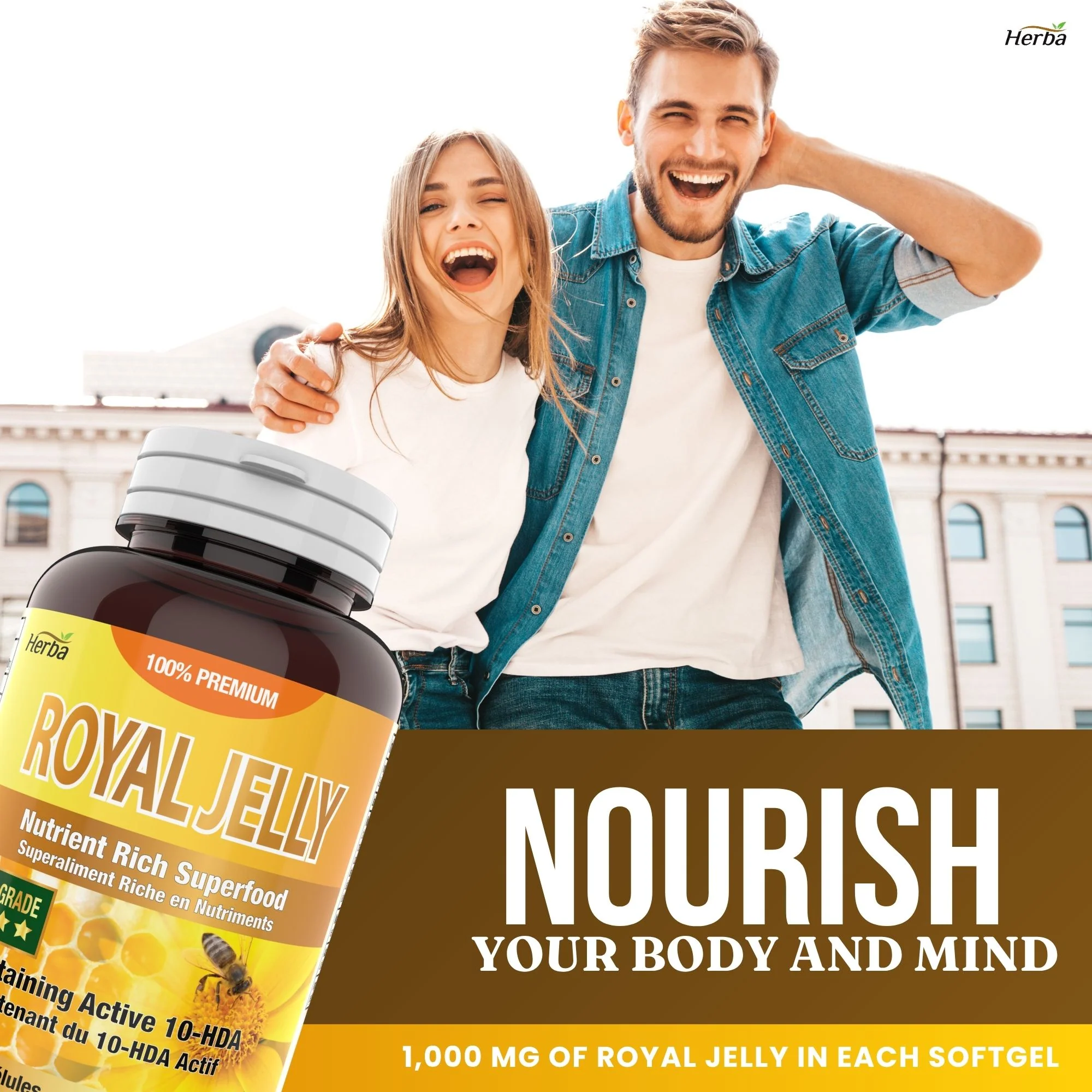 Royal Jelly Capsules 1000mg - 120 Softgels | Made in Canada - Image 6